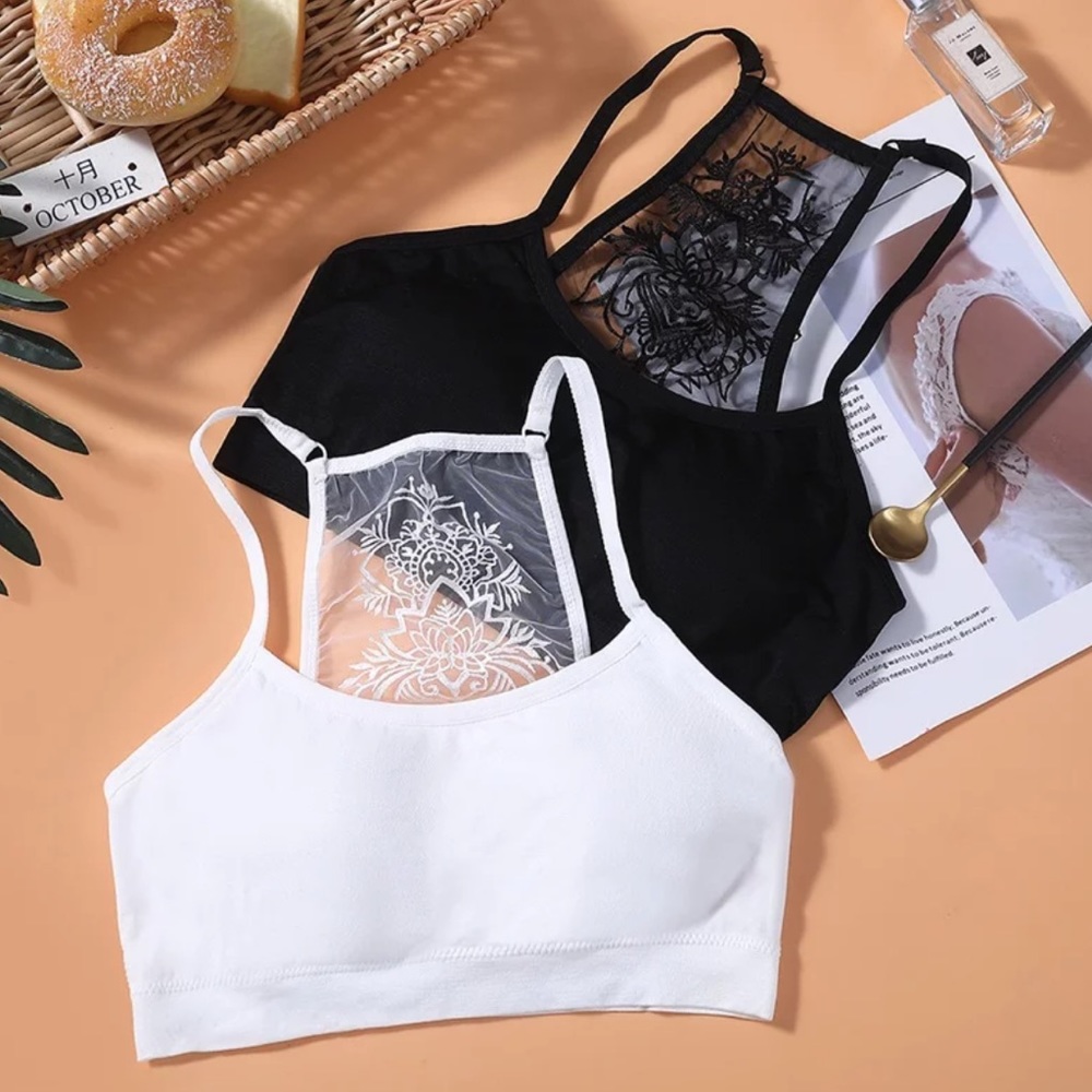 Tattoo Lace-Back Bralette in Black NEW - Picture 5 of 14